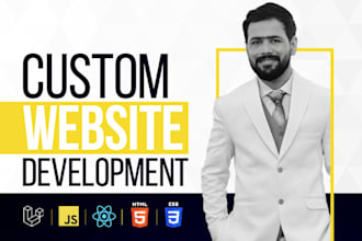 do website development, front end website, backend as full stack developer