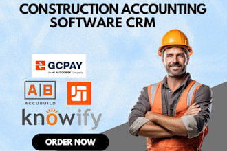 do gcpay jobtrend procore sage knowify deltek werk construction accounting crm