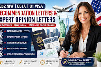 write recommendation letter and expert opinion for eb2 niw eb1a 01 visa