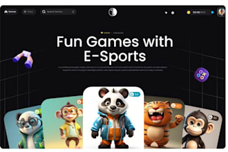 develop topnotch tournament website, esport website, gaming website, esports