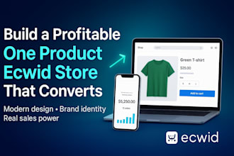 build a branded, conversion focused ecwid store that drives real results
