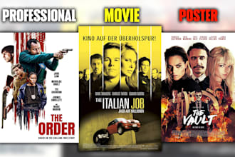 design professional movie poster, film poster