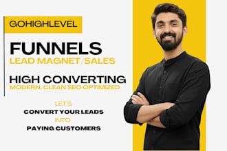 build gohighlevel funnels, websites and do automations