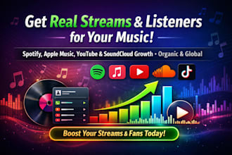 promote your music with organic spotify promotion and music marketing