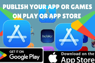 publish and upload your apps or games on google play store or app stores