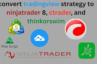 convert tradingview strategy to ninjatrader 8, ctrader, and thinkorswim
