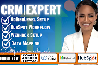 integrate zapier gohighlevel hubspot CRM dashboard data migration n8n workflows
