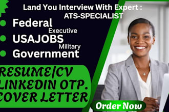 write federal, usajobs, executive, government resumes