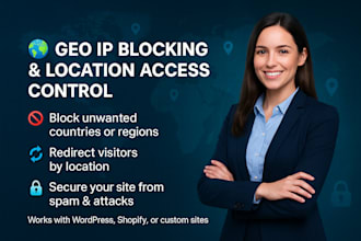 setup GEO IP blocking, country redirect, location based access for your website