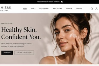 design shopify skincare store shopify skincare website shopify skincare store