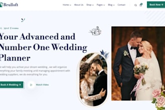 design redesign wix wedding planner event organizer wedding management website