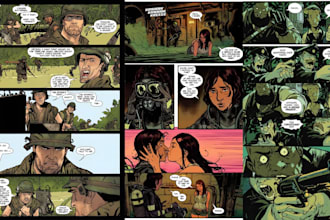 draw graphics novel comic  book superhero comic book character design storyboard