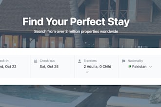 integrate travel apis like amadeus, sabre, expedia, ratehawk, and skyscanner