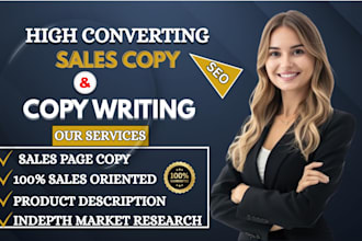write high converting copy and SEO website content