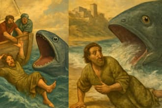 illustrate christian children story and beautiful bible themed illustration