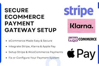 set up woocommerce payments with stripe, klarna, and apple pay integration