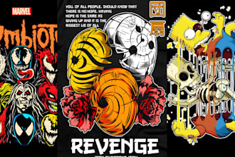 do cartoon t shirt anime t shirt design merchandise streetwear clothing brand