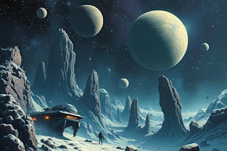 sci fi illustration and sci fi art