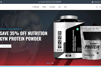 build nutraceutical website peptide sarms website supplement store fitness store