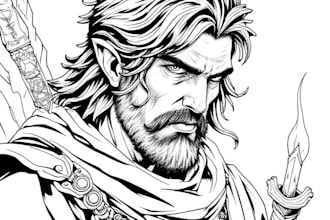 create fantasy or dnd portrait illustration