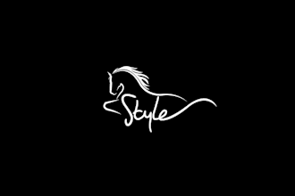 make super empowering logo for style equestrian