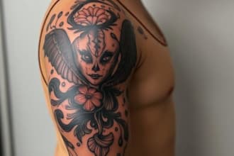 create a tattoo design for leg sleeve