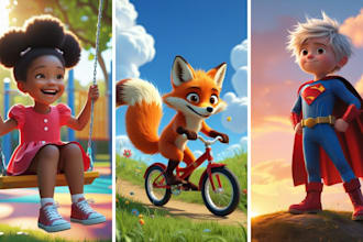 illustrate children story book, story book, book illustration, children story