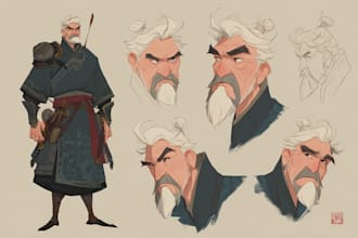 create any character design and concept art
