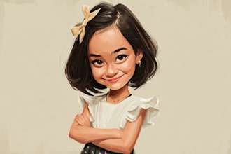 create bighead cartoon caricature from your photo