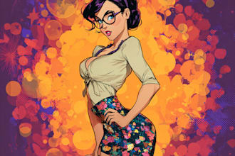 make a pin up girl and pin up girl