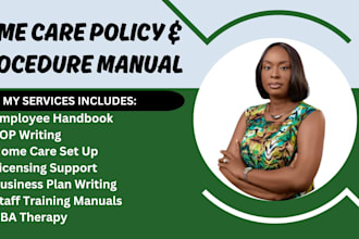 create policy and procedure manuals for home care, hospice and aba therapy