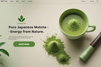 design matcha shopify store juice store beverages shopify website matcha website
