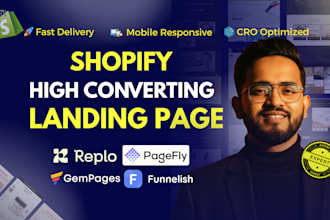 clone shopify landing page in replo gempages pagefly funnelish instant