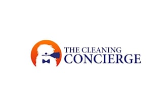 make creative pictorial logo for cleaning concierge