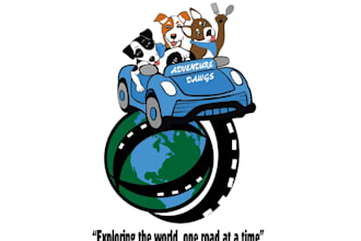 design beautiful super adventure dawgs logo