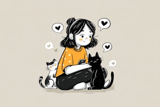 illustrate any image in doodle style