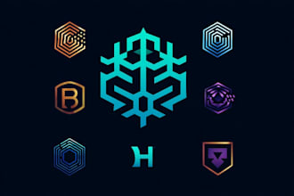 design awesome startup, security and technology logo