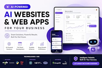 create an ai powered web sites for your business