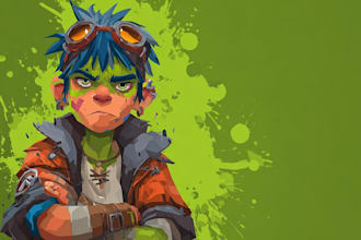 design characters, cartoons, and caricatures