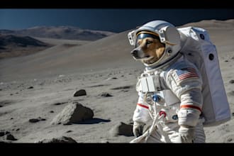 photoshop your dog on the moon