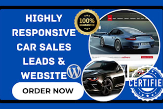 design car dealership used car rental sales auto part automotive leads website