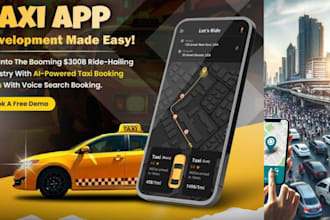 build taxi booking app, taxi app, flight booking app, uber booking app