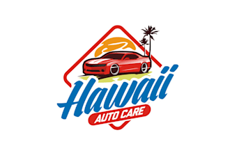 make iconic dynamic logo image for hawaii auto care industry