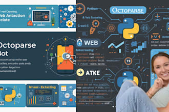 build octoparse bot template, web scraper or crawler