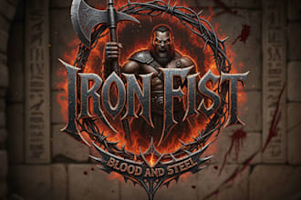 make a custom thrash metal logo