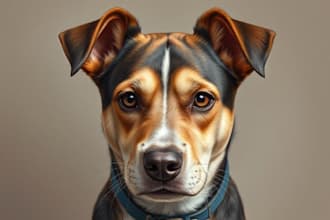 draw pet portrait into cartoon disney