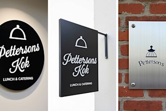 design outstanding restaurant signage logo for your business
