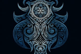 design traditional or modern tribal tattoo art