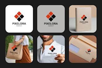design a minimalist abstract mark for your agency