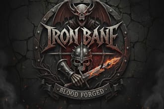 design a grindcore metal logo